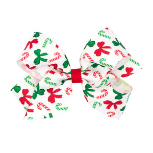 Medium Christmas Candy Cane Bow