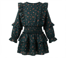 Charlie Dress Evergreen Vintage Floral