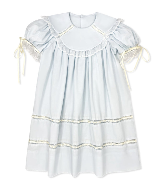 Donahue Dress Blessings Blue, Ecru