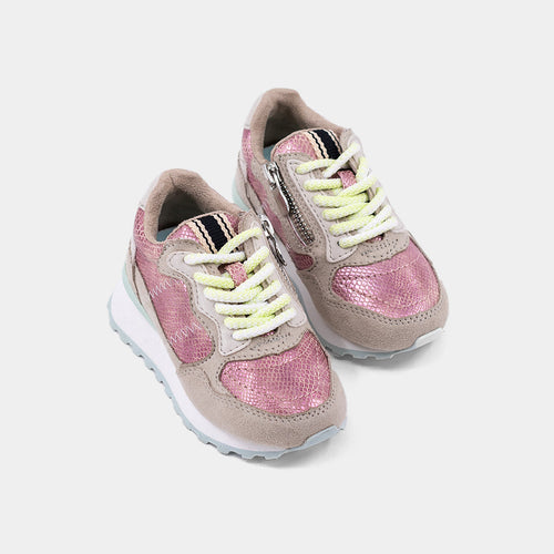 Phoebe Sneaker Pink Snake
