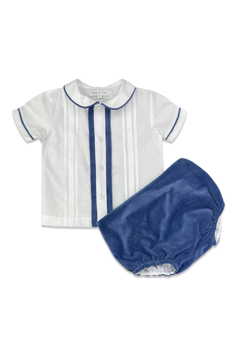 Boys Heirloom Bubble Blue Velvet