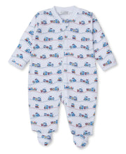 Rambling Railroad Printed Footie