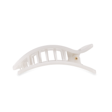 Flat Rectangle Hair Clip | Medium | Coconut White