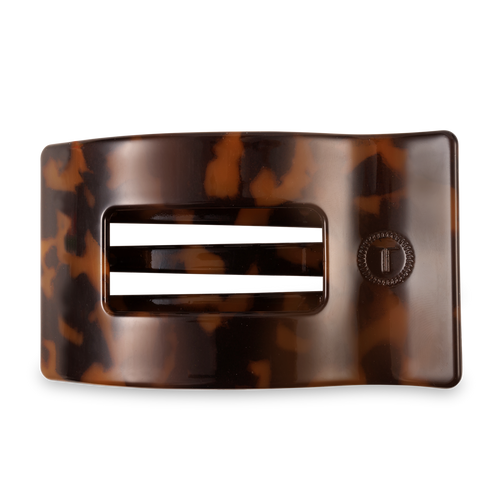 Flat Rectangle Hair Clip | Large | Tortoise