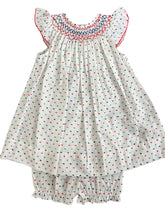 Red/White/Blue Dotted Swiss Dress