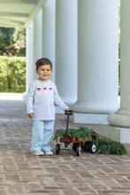Santa Trio Pant Set- Blue