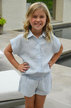 Sadie Shorts Blue Gauze