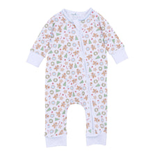 Frosted Wonderland Print Zip Playsuit - Light Blue