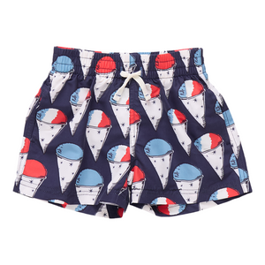 Boys Navy Snow Cone Trunks