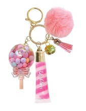 Trendy Lip Gloss with Keychain, Sweets