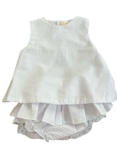 White Seersucker Popover / Bloomer Set
