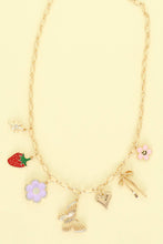 Whimsical Youth Theme Multi-Charm Necklace