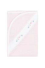 Pink Flowers Herringbone Blanket