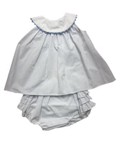 Blue Bitty Dot Bloomer Set