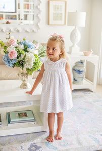Sleeveless Mary Del Dress Pastel Dallas Dot