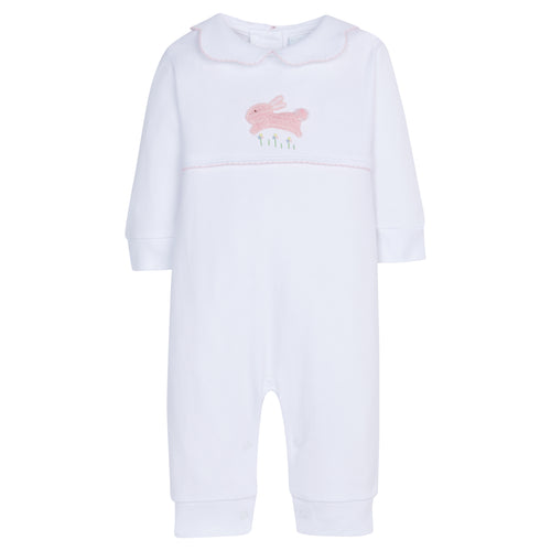 Crochet Playsuit-Pink Bunny