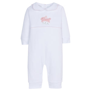 Crochet Playsuit-Pink Bunny