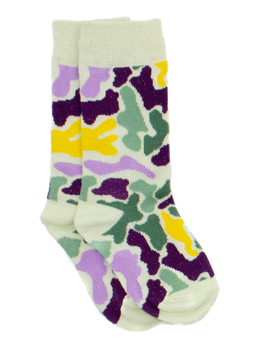 Lucky Duck Sock, Mardi Gras Camo
