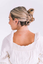 Open Blonde Tortoise Large Hair Clip