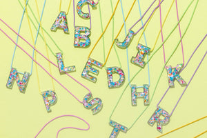 Letter Necklaces - Colorful Confetti