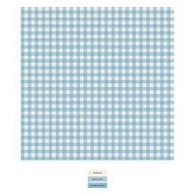 Seaside Blue Gingham, Convertible Sleeper