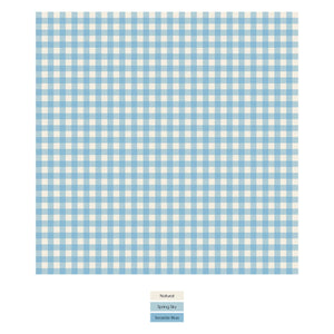 Seaside Blue Gingham, Convertible Sleeper