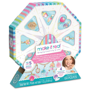 Sweet Spin Carnival Lip Gloss Bracelets