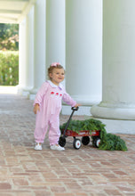 Santa Trio Romper- Pink