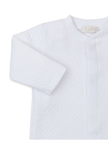 White/Blue Premier Giraffe Jacquard Footie