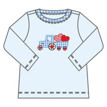 Tractor Full of Love Applique LS Tshirt