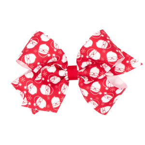 Medium Christmas Red Santa Bow