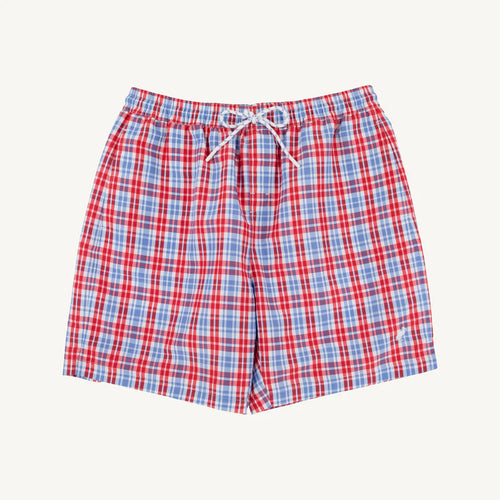 Men’s Toddy Swim Trunk, Lawn Party Plaid