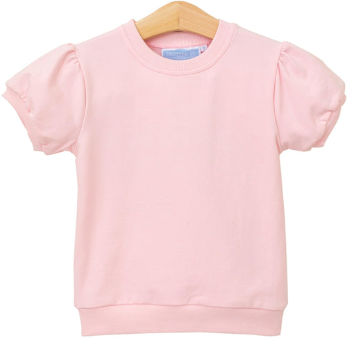Landry Puff Sleeve Top- Light Pink