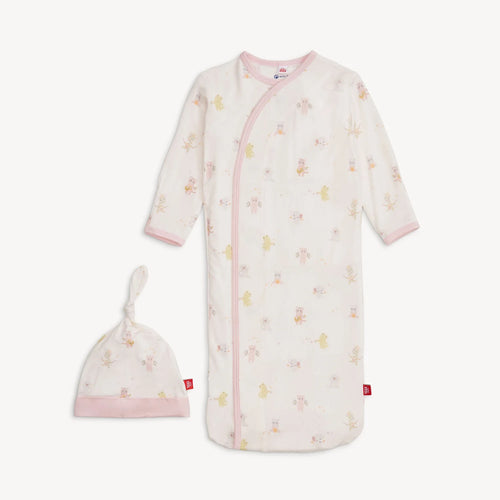 Magnetic Gown & Hat Set Baby Beats Pink