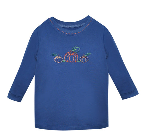 Navy Houston Shirt, Pumpkins