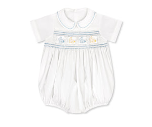Noah Ribbon Bubble Blessings White, Beaumont Blue