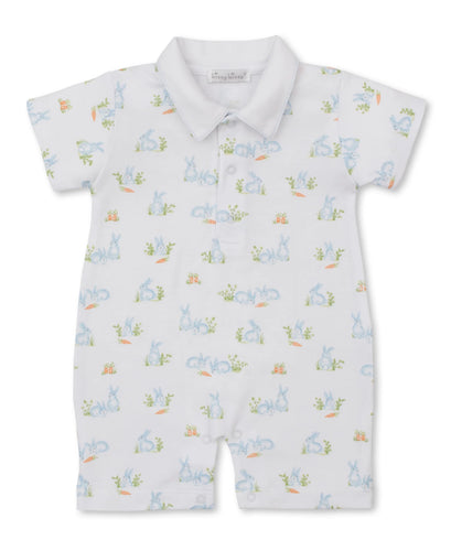 Bunny Patch Playsuit, Blue