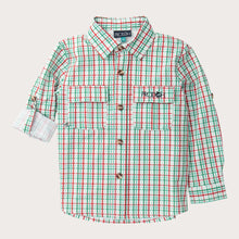 Kid’s LS Fishing Shirt Holiday Plaid