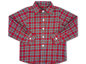 Brees Button Down Shirt, Woodstock Plaid