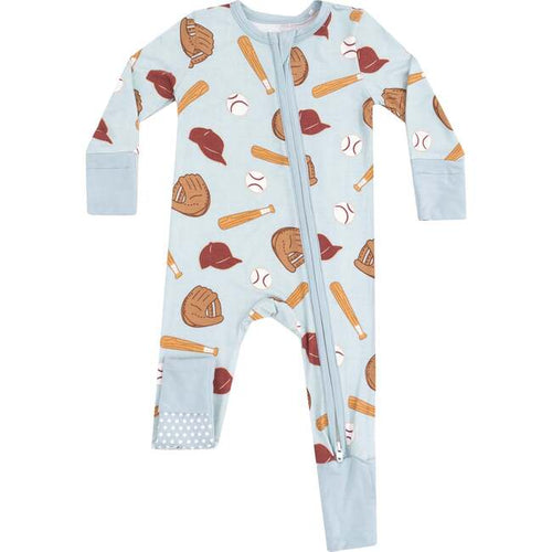 Baseball 2-Way Zipper Romper
