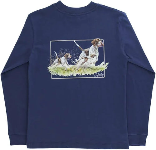 LS Logo Tee, Pointers on Navy