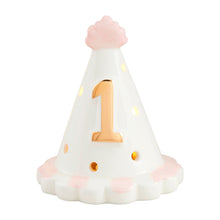 Pink Birthday Hat Light-Up Sitter