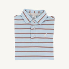 Prim & Proper Polo Buckhead Blue, Palmetto Peal, & Gray Bay Brown Stripe with Palmetto Pearl Stork