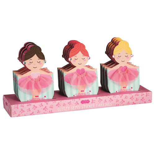 Ballet Glitzy Gems Sticker Earrings