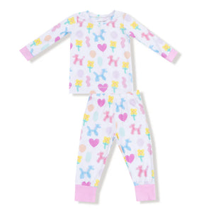 Pink Balloon Animals Loungewear Set