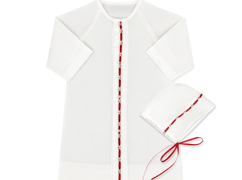 Boy Blessings Daygown, Red
