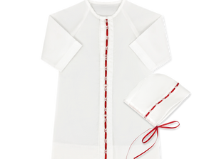 Boy Blessings Daygown, Red