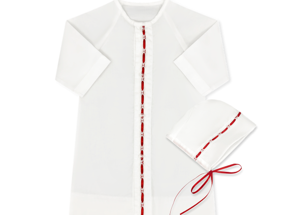 Boy Blessings Daygown, Red