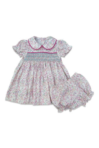 Smocked Day Dress Aster Floral