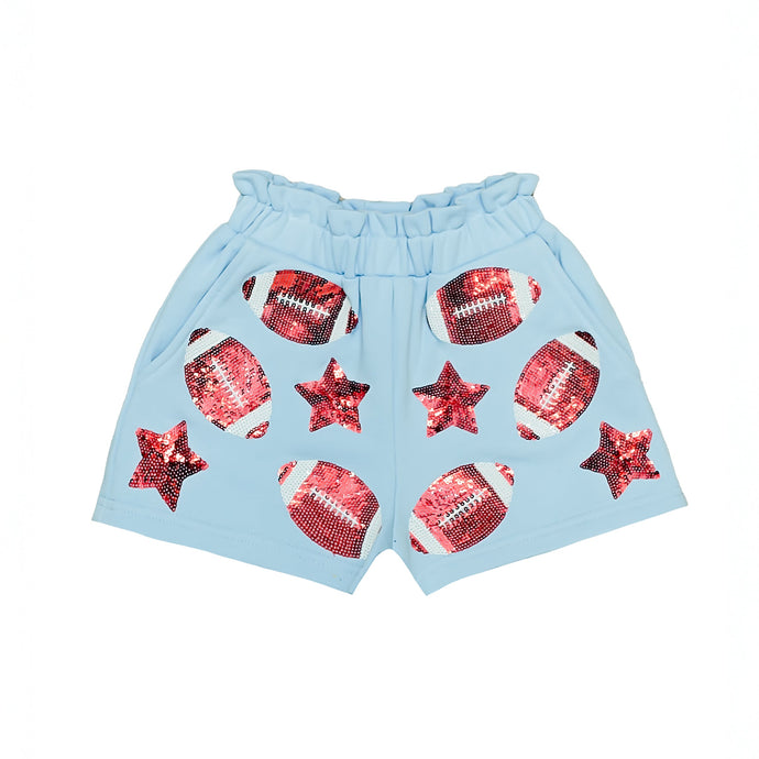 Light Blue Football Shorts